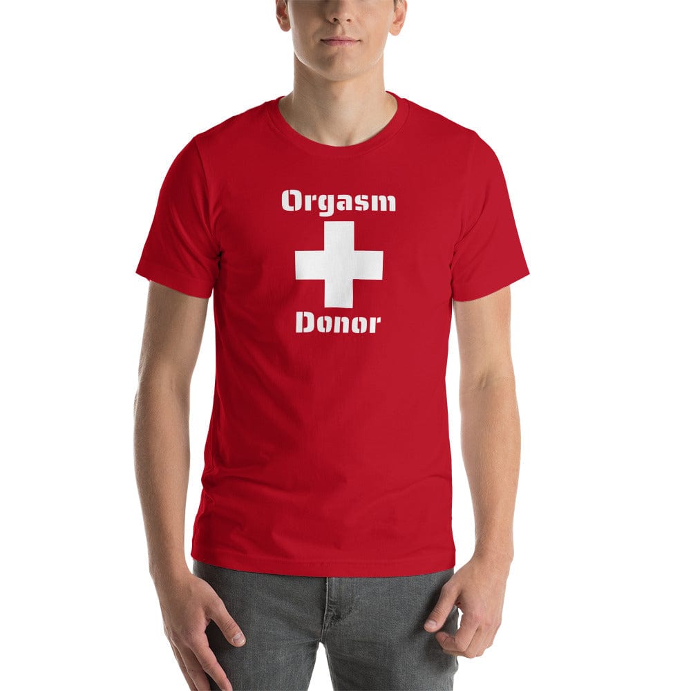 Red / XS Orgasm Donor T-Shirt INVI-Expressionwear