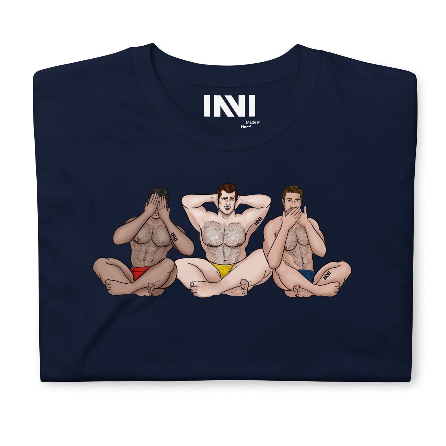 See No, Hear No, Speak No Evil Muscle Man T-Shirt INVI-Expressionwear