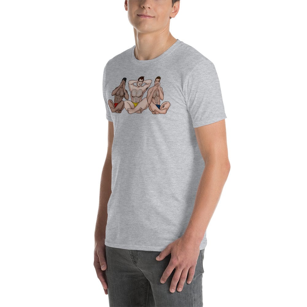 See No, Hear No, Speak No Evil Muscle Man T-Shirt INVI-Expressionwear
