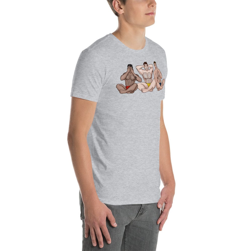 See No, Hear No, Speak No Evil Muscle Man T-Shirt INVI-Expressionwear