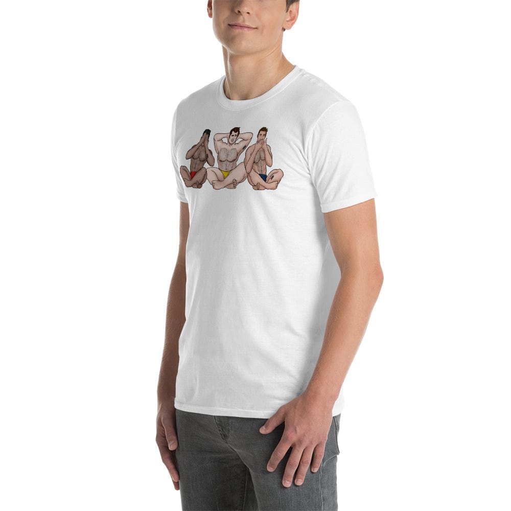 See No, Hear No, Speak No Evil Muscle Man T-Shirt INVI-Expressionwear