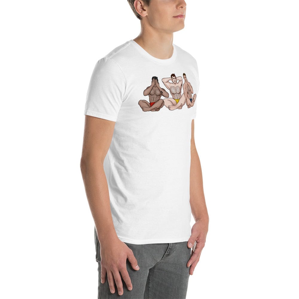 See No, Hear No, Speak No Evil Muscle Man T-Shirt INVI-Expressionwear
