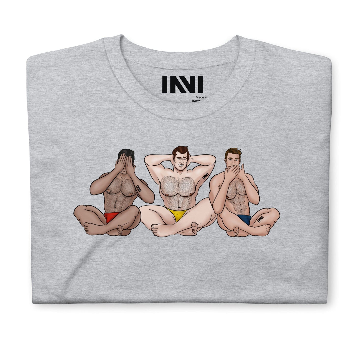 See No, Hear No, Speak No Evil Muscle Man T-Shirt INVI-Expressionwear