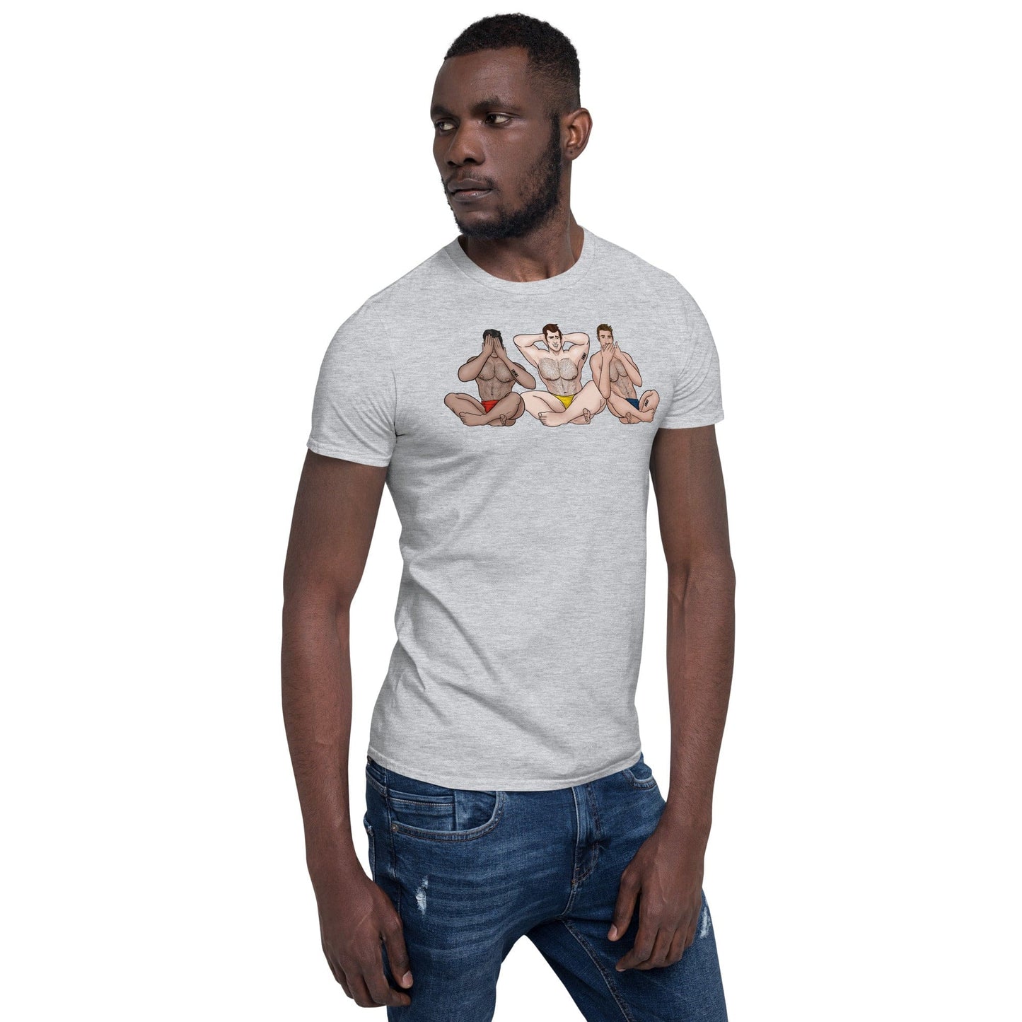 See No, Hear No, Speak No Evil Muscle Man T-Shirt INVI-Expressionwear