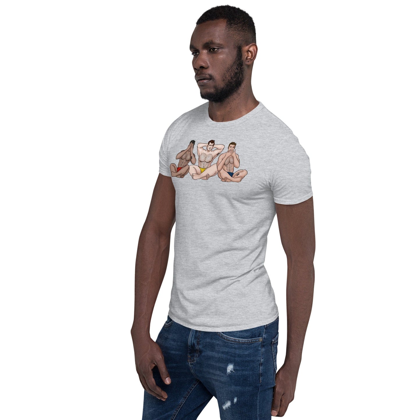 See No, Hear No, Speak No Evil Muscle Man T-Shirt INVI-Expressionwear