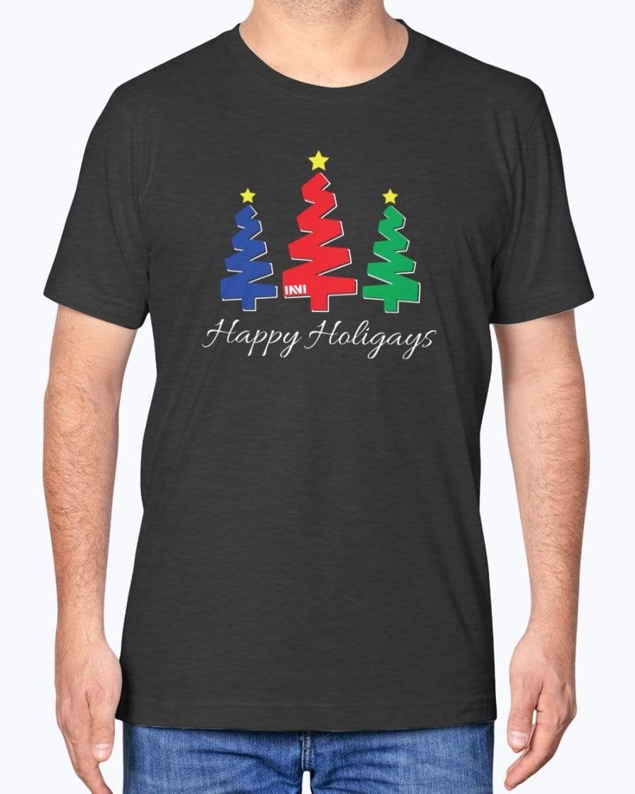 Shirts Black Heather / XS Happy Holigays T-Shirt INVI-Expressionwear