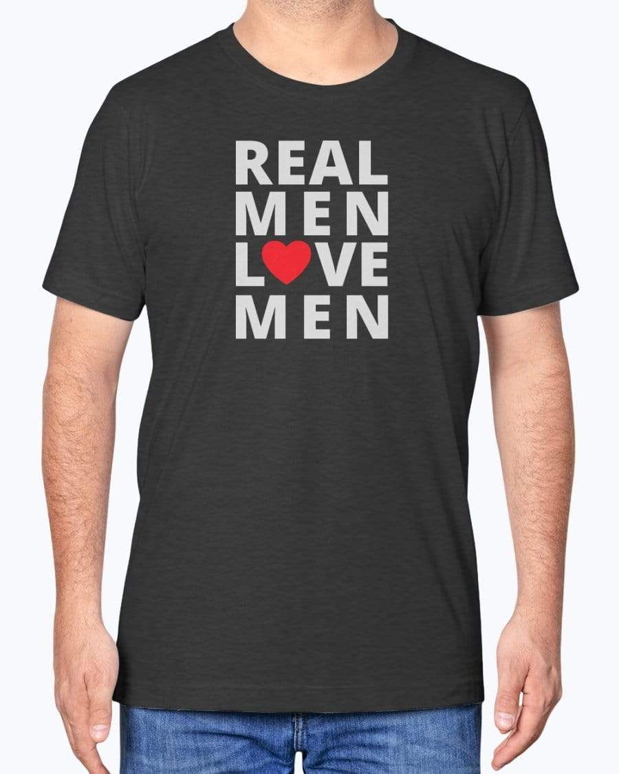 Shirts Black Heather / XS Real Men Love Men T-Shirt INVI-Expressionwear