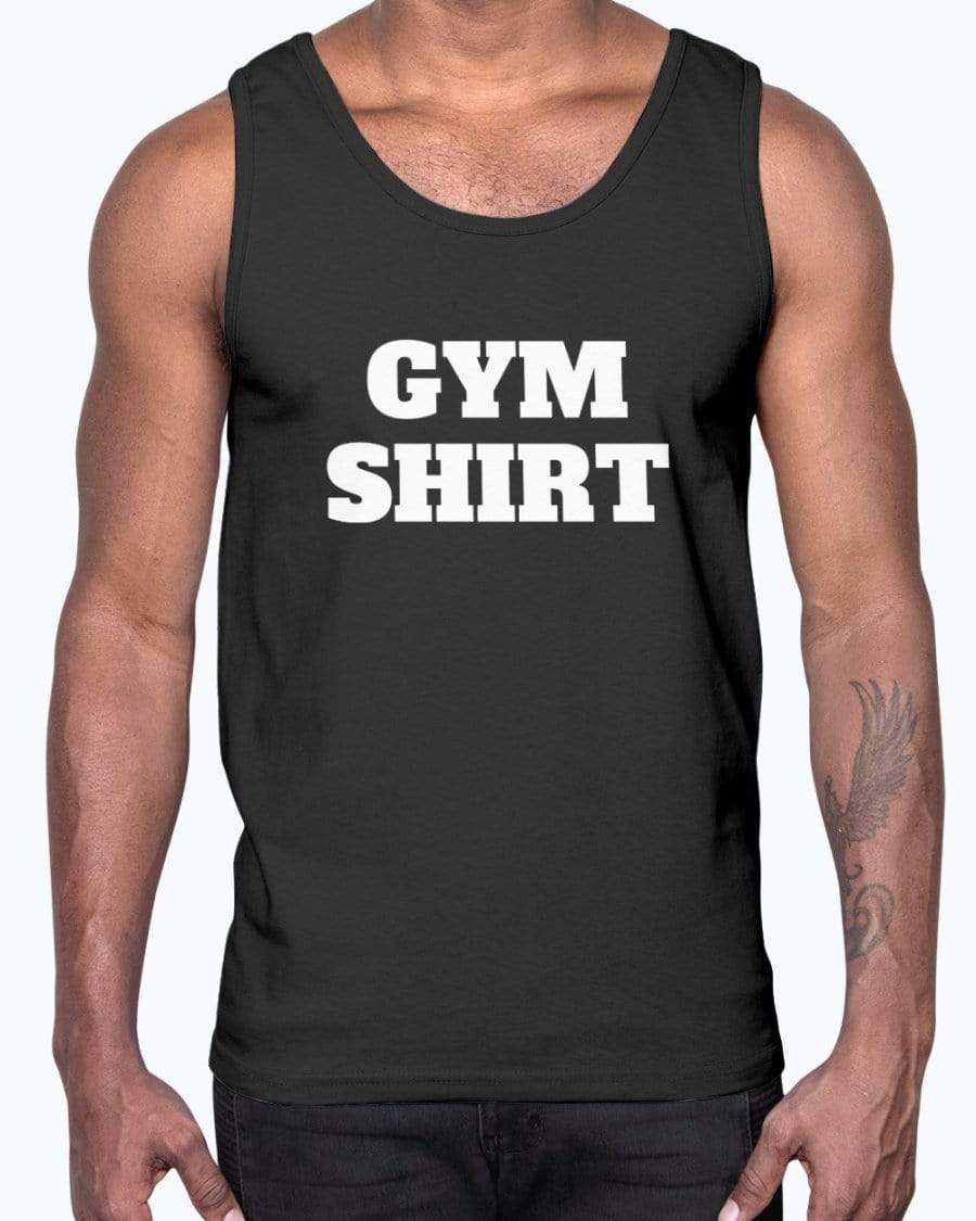 Shirts Black / M Gym Shirt Cotton Tank Top INVI-Expressionwear