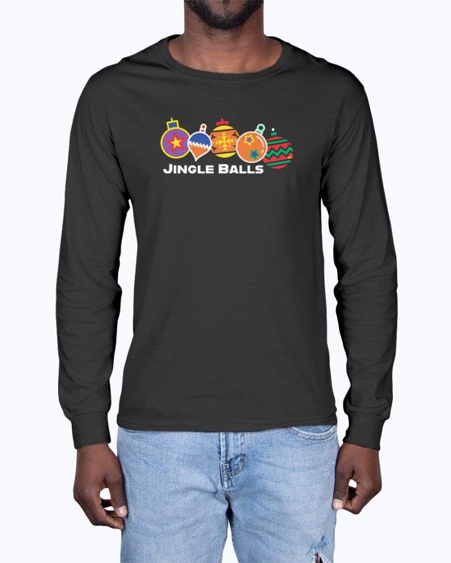 Shirts Black / S Jingle Balls Holiday Long Sleeve T-Shirt INVI-Expressionwear