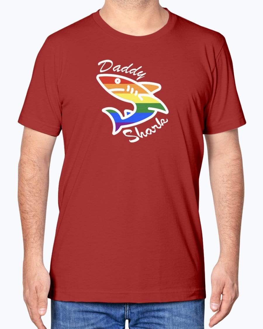 Shirts Canvas Red / XS Daddy Shark Pride T-shirt INVI-Expressionwear