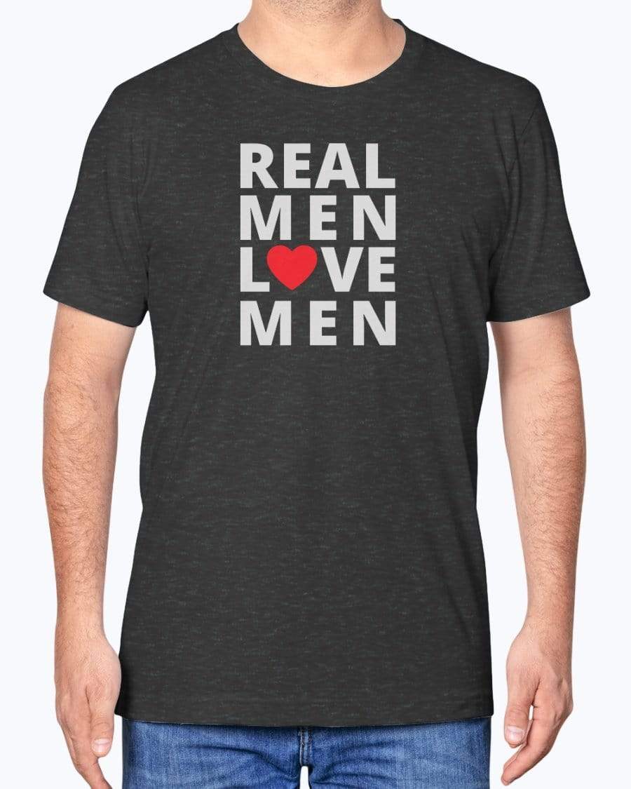 Shirts Dark Grey Heather / S Real Men Love Men T-Shirt INVI-Expressionwear