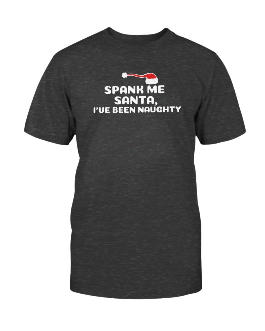 Shirts Dark Grey Heather / S Spank Me Santa T-Shirt INVI-Expressionwear