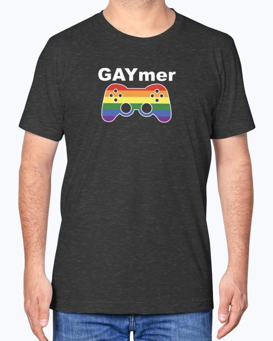 Shirts Dark Grey Heather / XS GAYmer T-Shirt INVI-Expressionwear