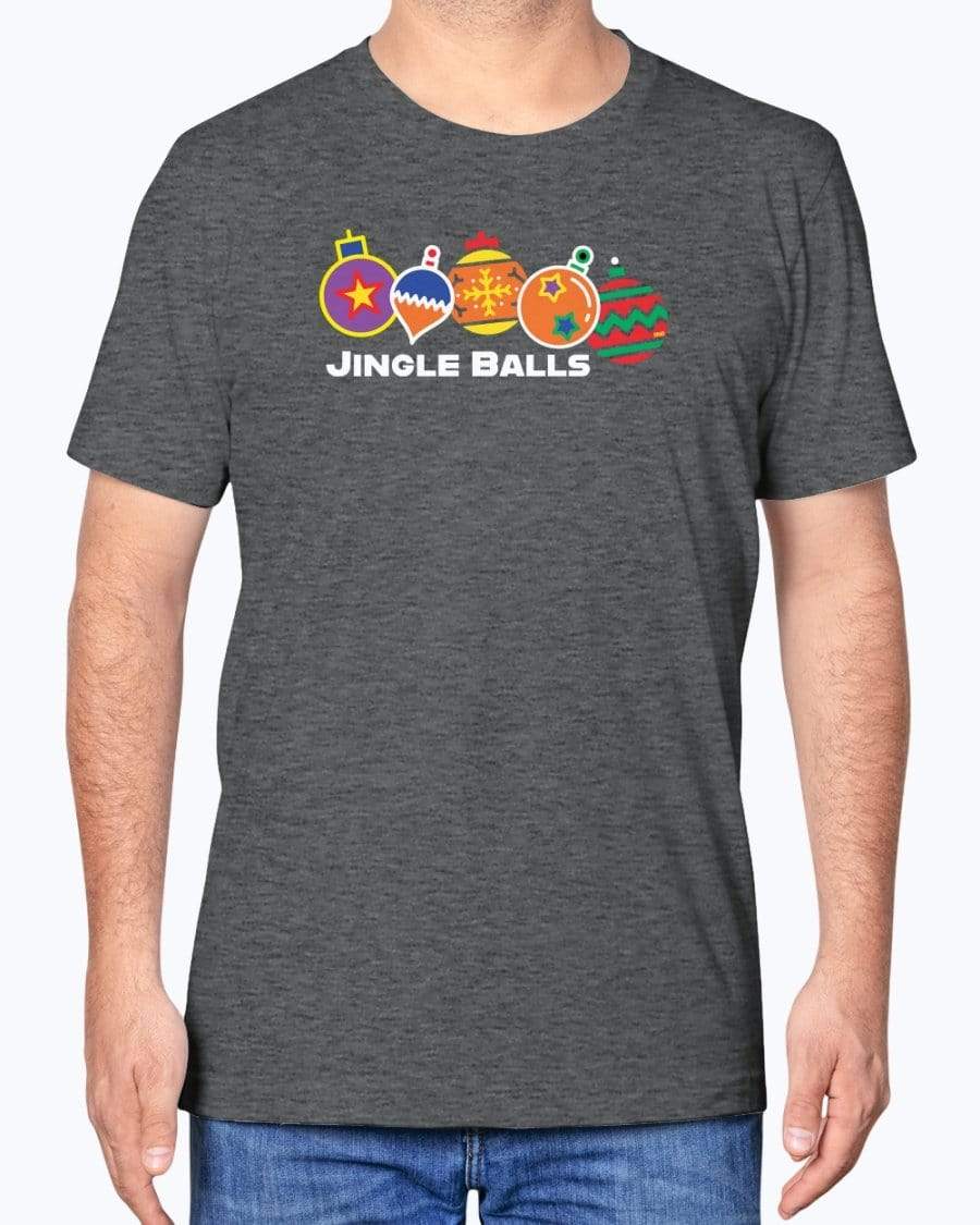 Shirts Dark Grey Heather / XS Jingle Balls Holiday T-Shirt INVI-Expressionwear
