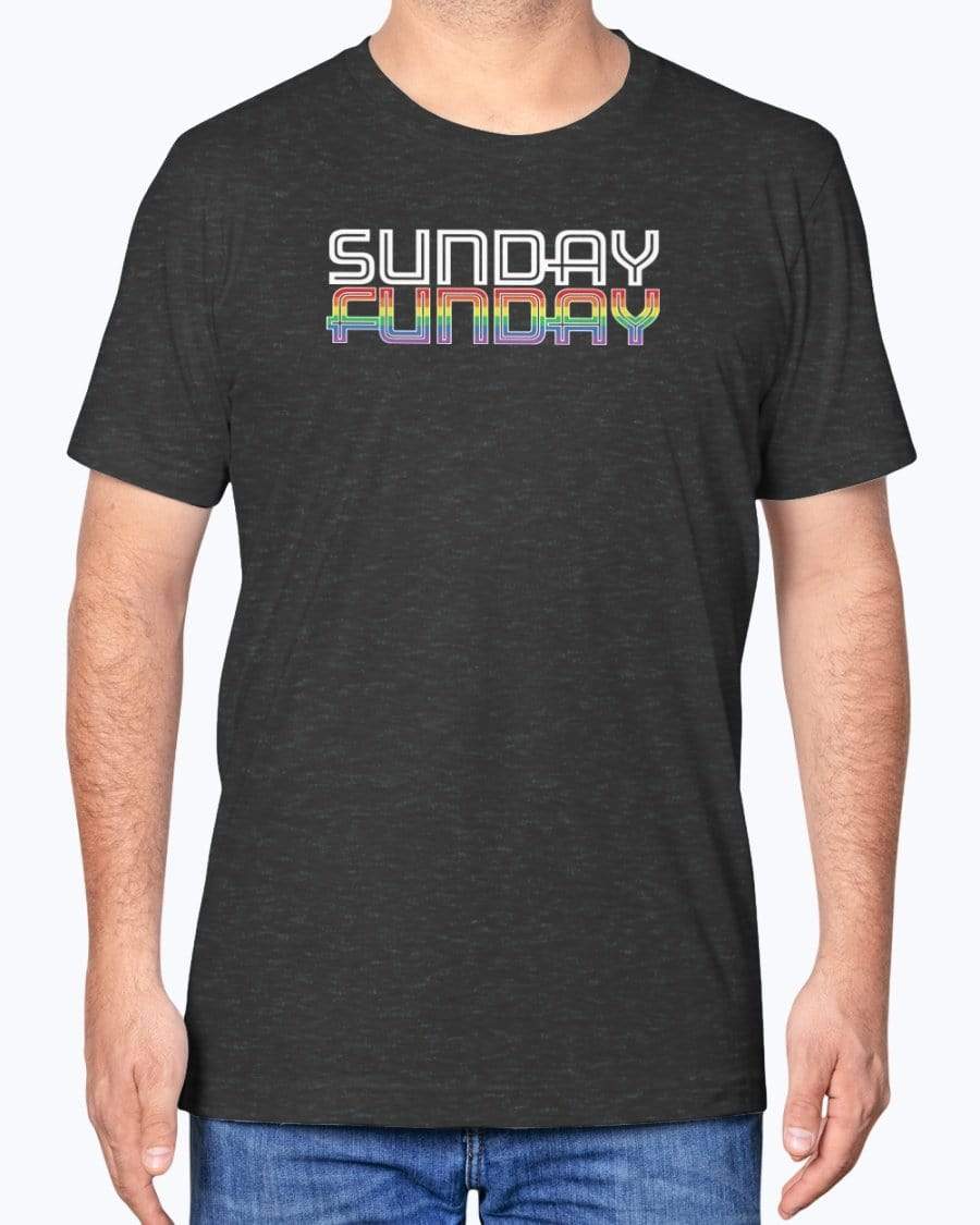 Shirts Dark Grey Heather / XS Sunday Funday T-Shirt INVI-Expressionwear