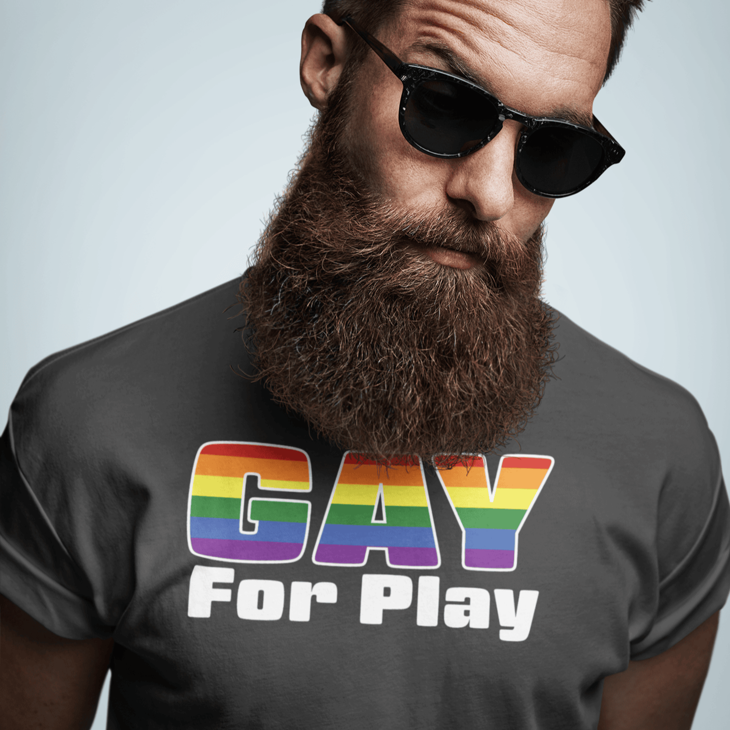Shirts Dark Grey / XS Gay For Play T-Shirt INVI-Expressionwear