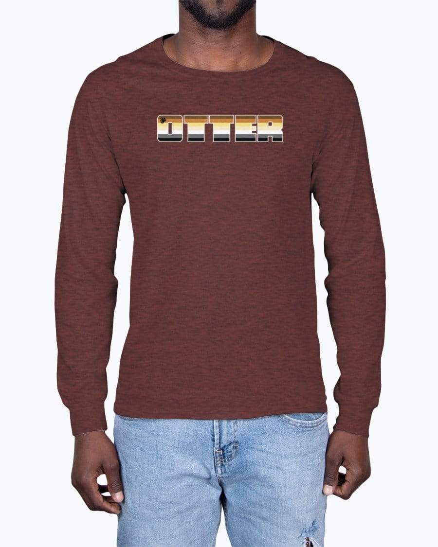 Shirts Heather Cardinal / XS Otter Long Sleeve T-Shirt INVI-Expressionwear