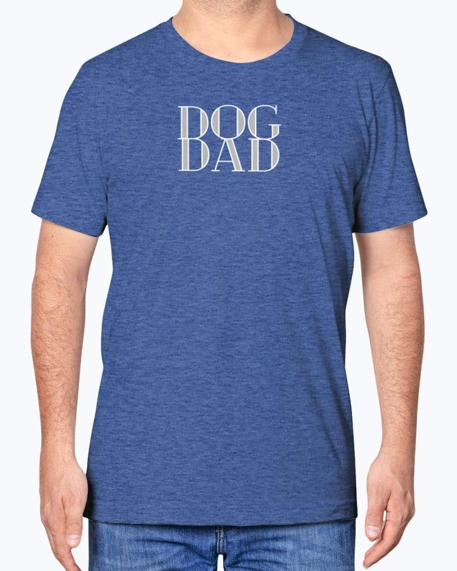 Shirts Heather Columbia Blue / XS Dog Dad T-Shirt INVI-Expressionwear