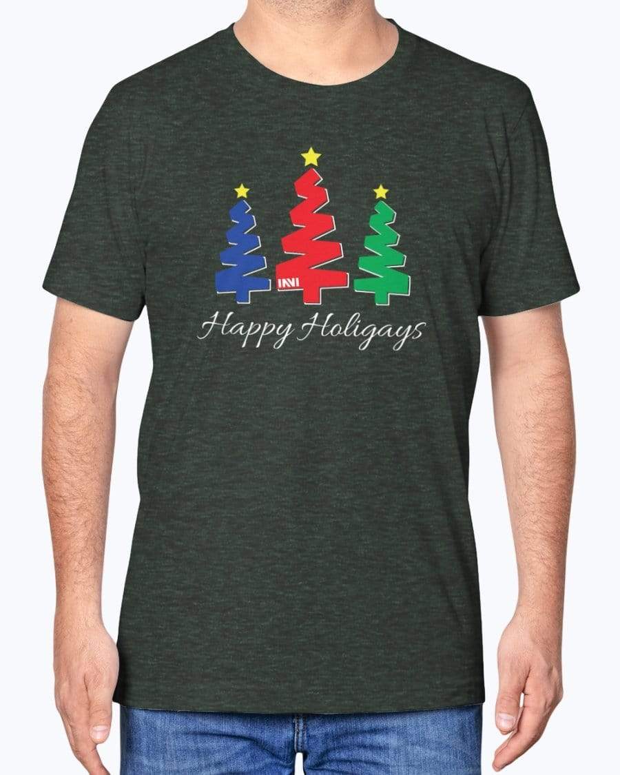 Shirts Heather Forest / XS Happy Holigays T-Shirt INVI-Expressionwear