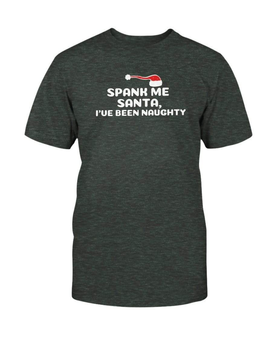 Shirts Heather Forest / XS Spank Me Santa T-Shirt INVI-Expressionwear