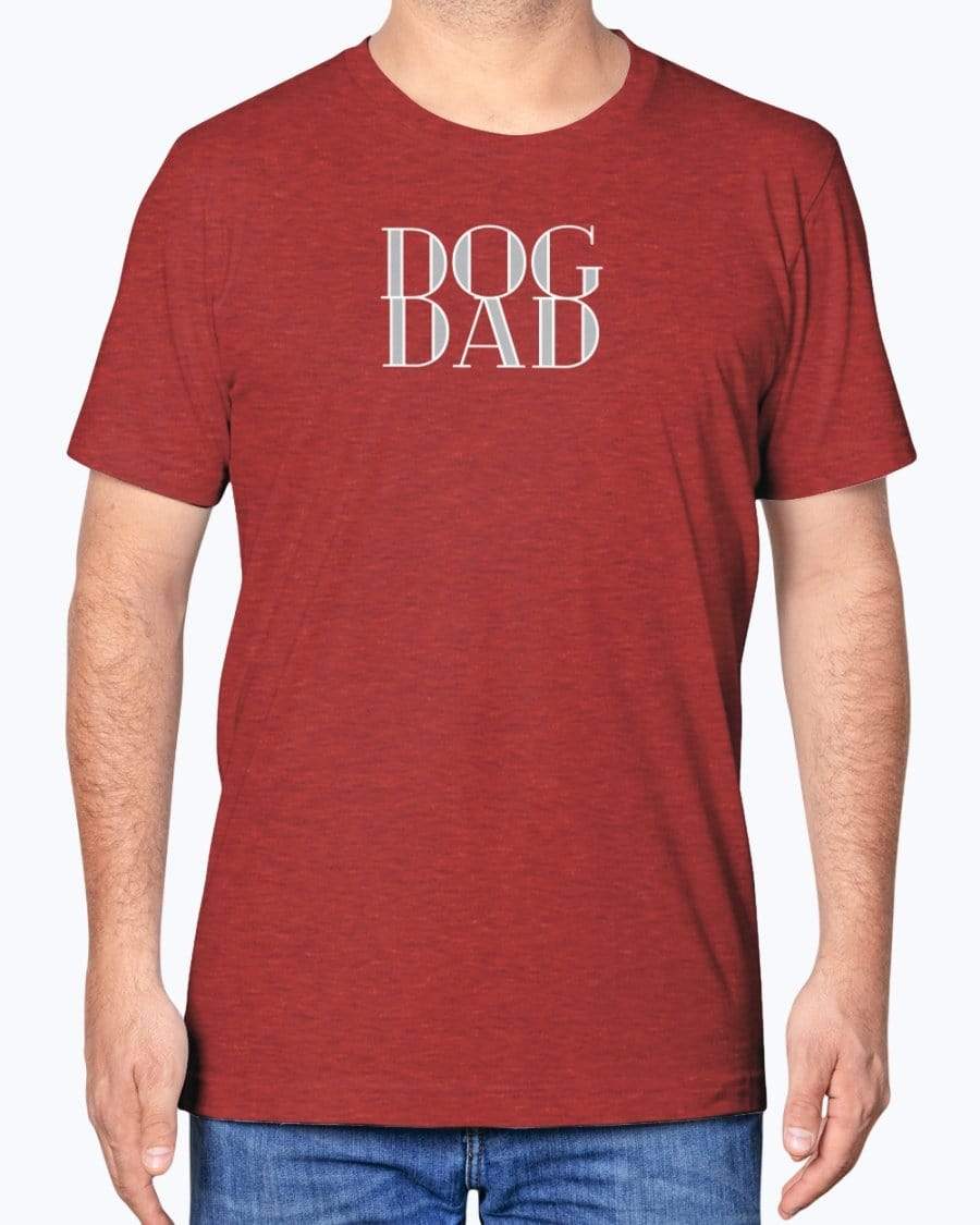 Shirts Heather Red / XS Dog Dad T-Shirt INVI-Expressionwear
