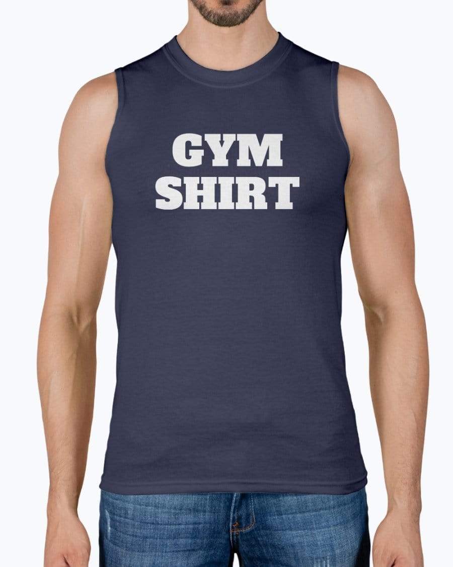 Shirts Navy / S Gym Shirt Sleeveless Muscle T-Shirt INVI-Expressionwear