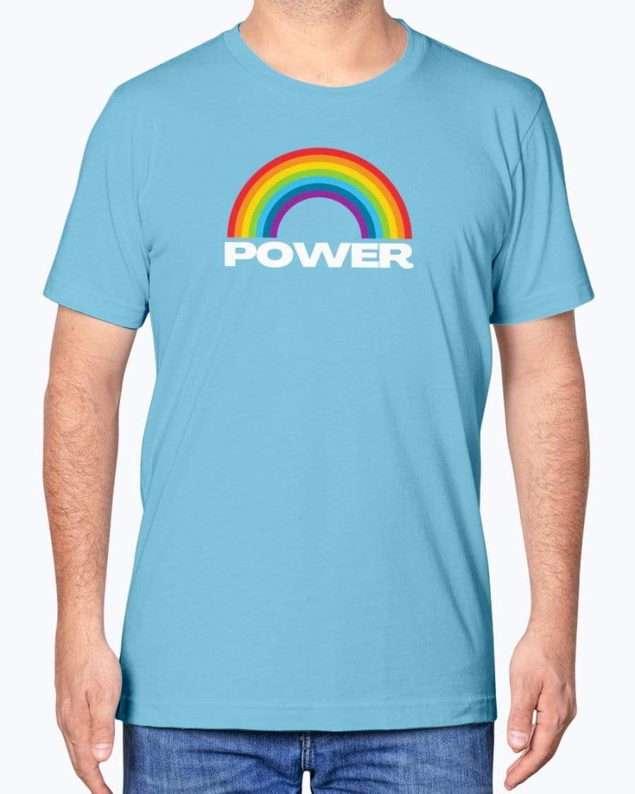 Shirts Ocean Blue / XS Rainbow Power T-Shirt INVI-Expressionwear