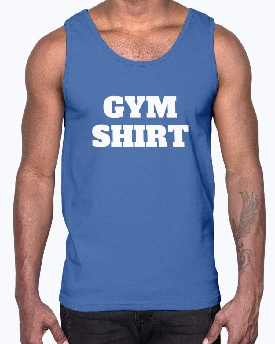 Shirts Royal Blue / S Gym Shirt Cotton Tank Top INVI-Expressionwear