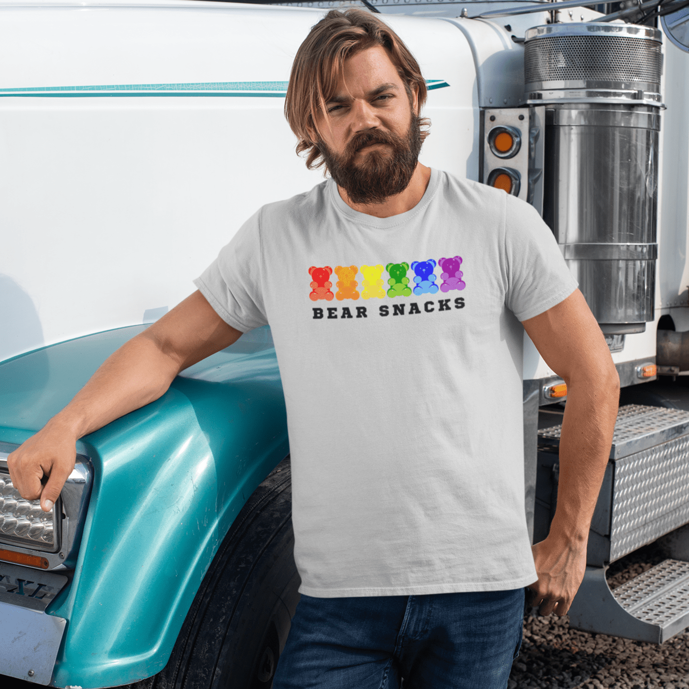 Shirts Sport Grey / XS Bear Snacks - Gummy T-Shirt INVI-Expressionwear