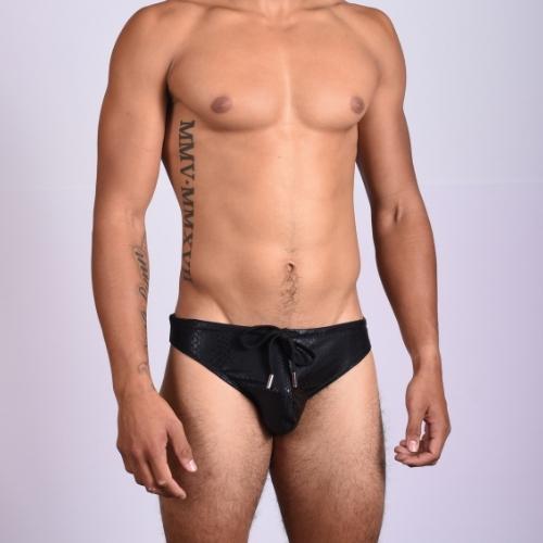 Small (with drawstring) Anaconda String Bikini Swimsuit INVI-Expressionwear