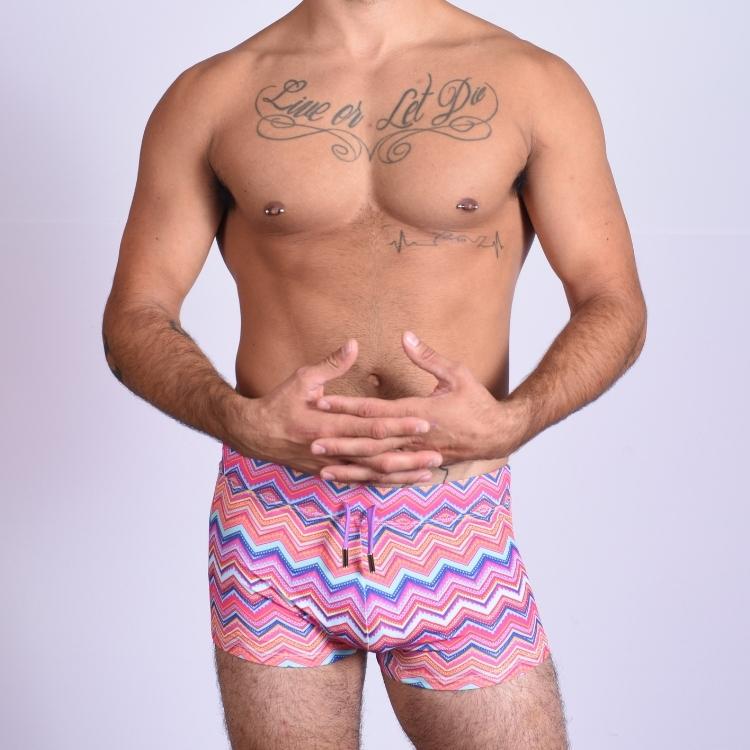 Small (with drawstring) Rave Trunks Swimsuit INVI-Expressionwear