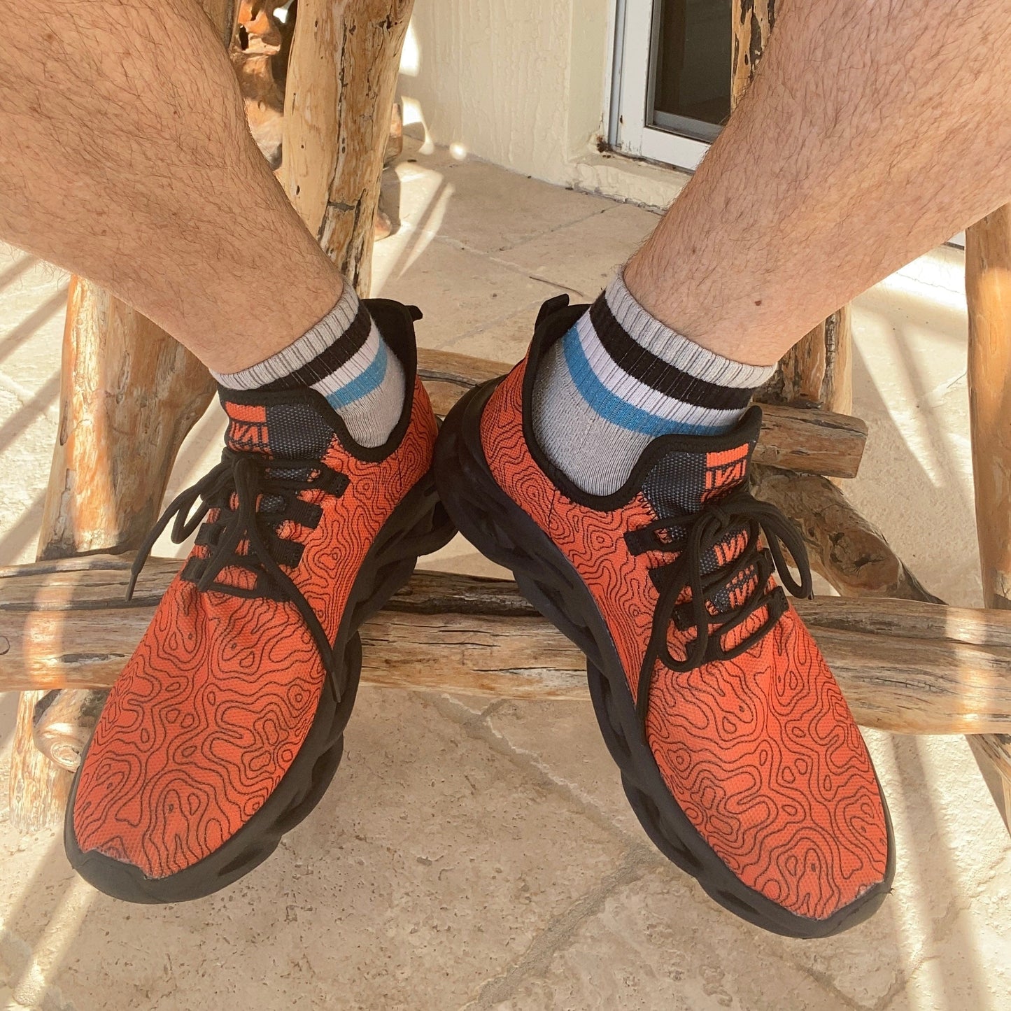sneaker Copper Map Walking Shoes INVI-Expressionwear