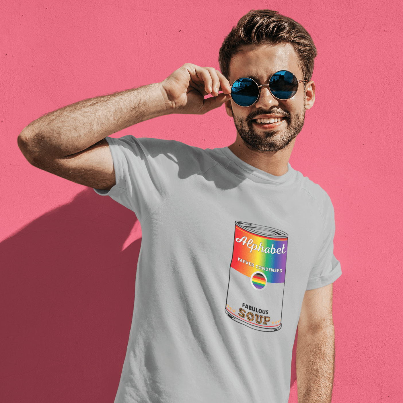 Sport Grey / S Alphabet Mafia Soup T-Shirt INVI-Expressionwear