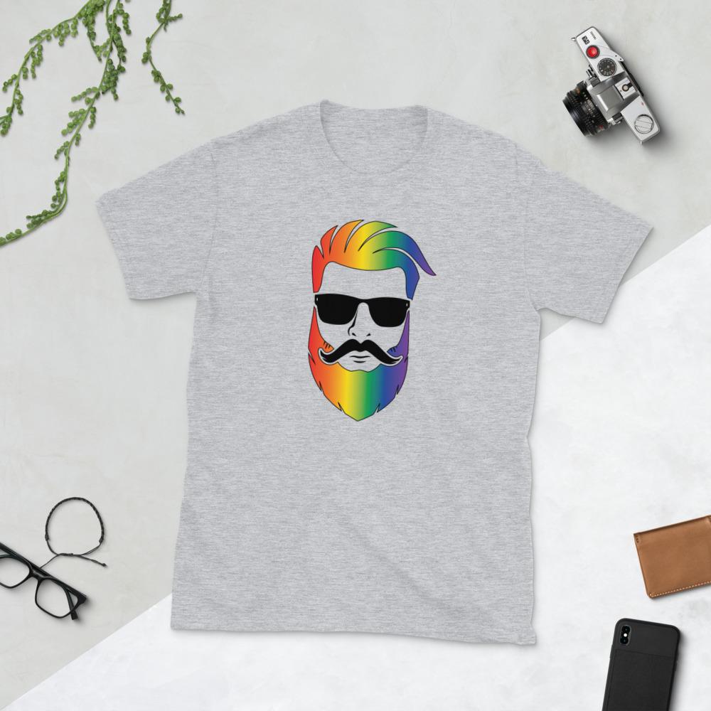 Sport Grey / S Bearded Man T-Shirt INVI-Expressionwear