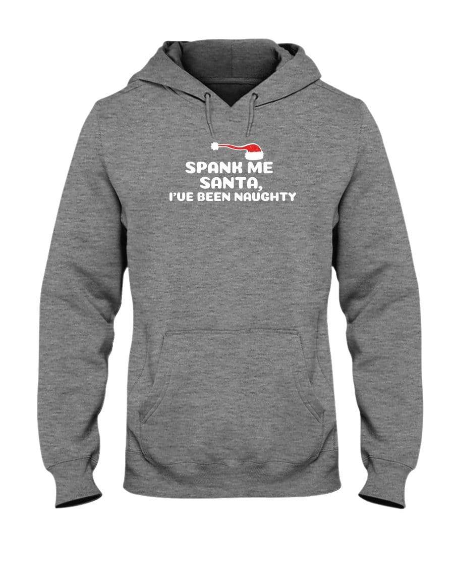 Sweatshirts Athletic Heather / S Spank Me Santa Hoodie INVI-Expressionwear