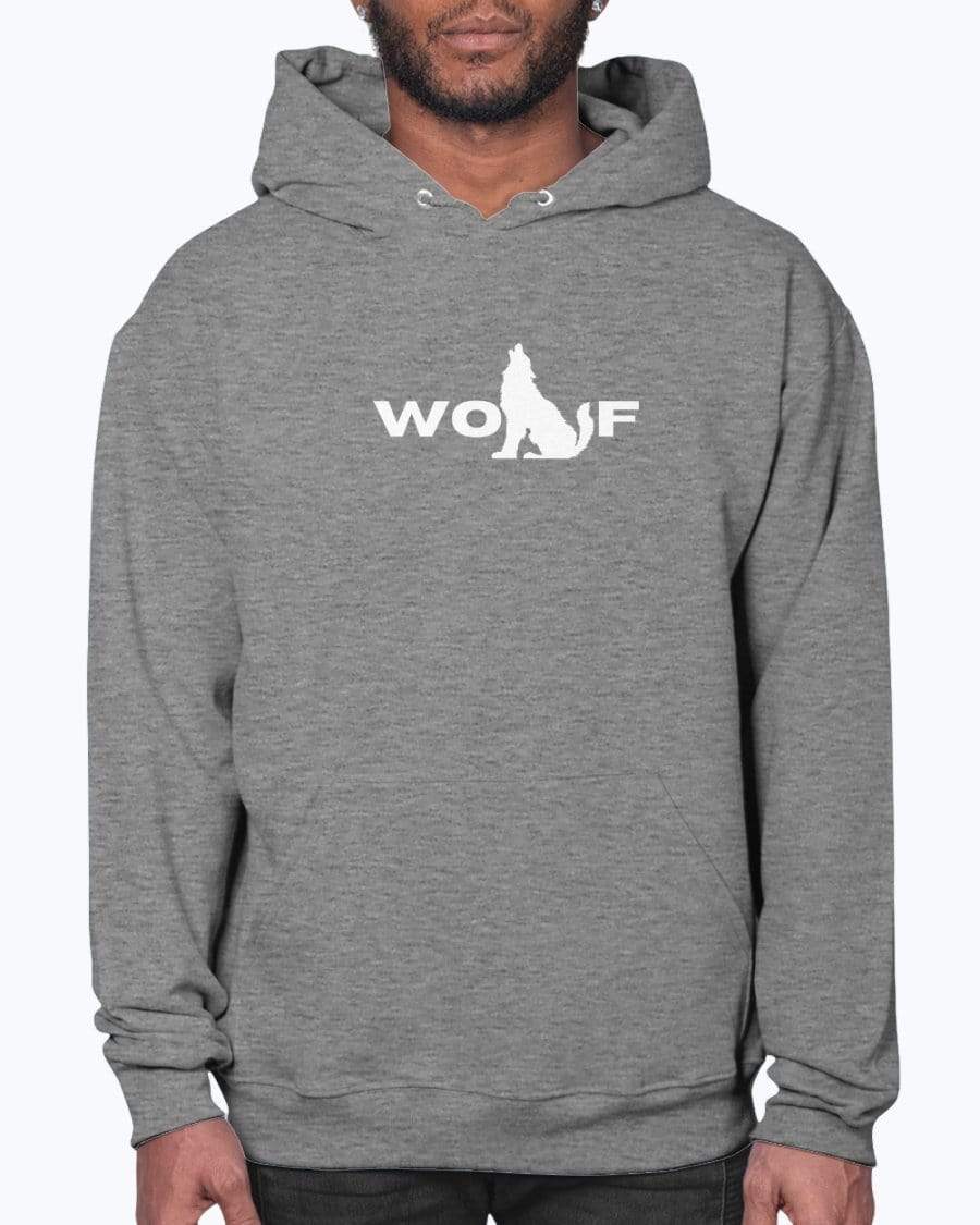 Sweatshirts Athletic Heather / S Wolf Hoodie INVI-Expressionwear