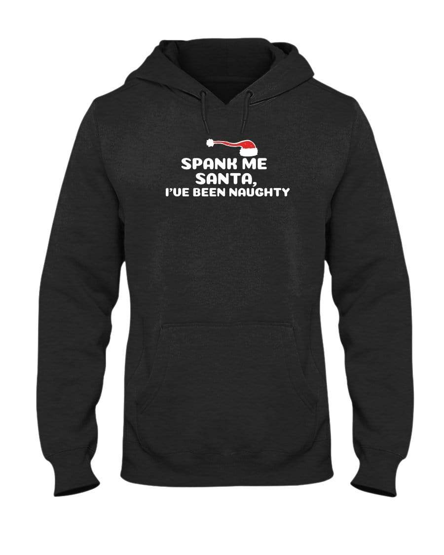 Sweatshirts Black Heather / S Spank Me Santa Hoodie INVI-Expressionwear