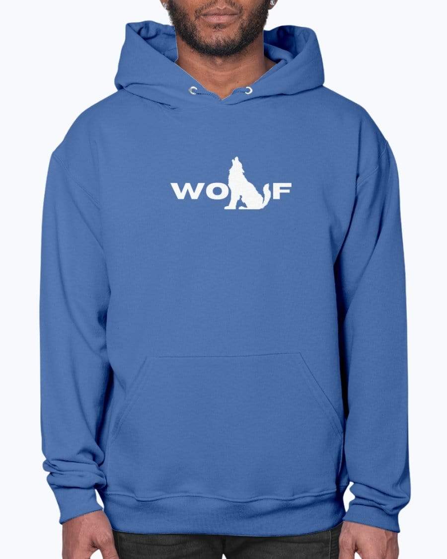 Sweatshirts Royal Blue / S Wolf Hoodie INVI-Expressionwear