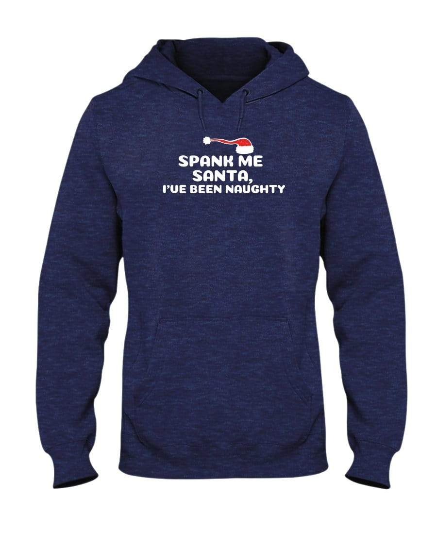Sweatshirts Vintage Hth Navy / S Spank Me Santa Hoodie INVI-Expressionwear