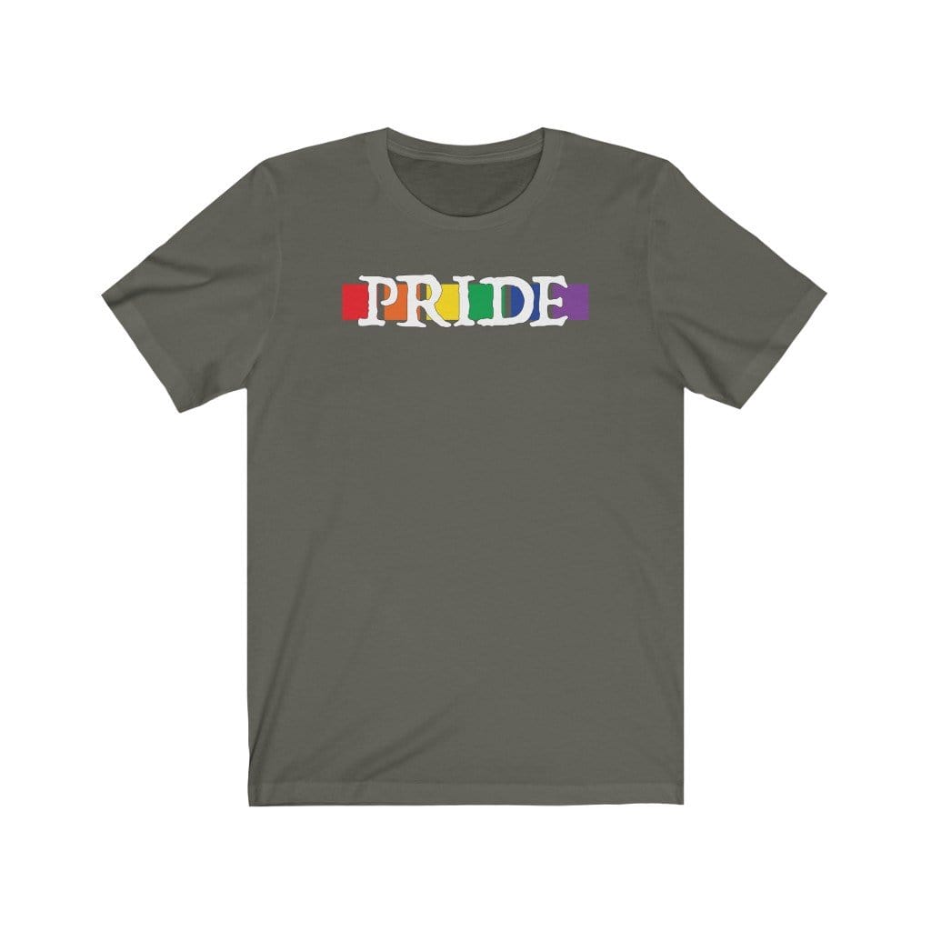T-Shirt Army / XS Pride Cube Design T-shirt INVI-Expressionwear