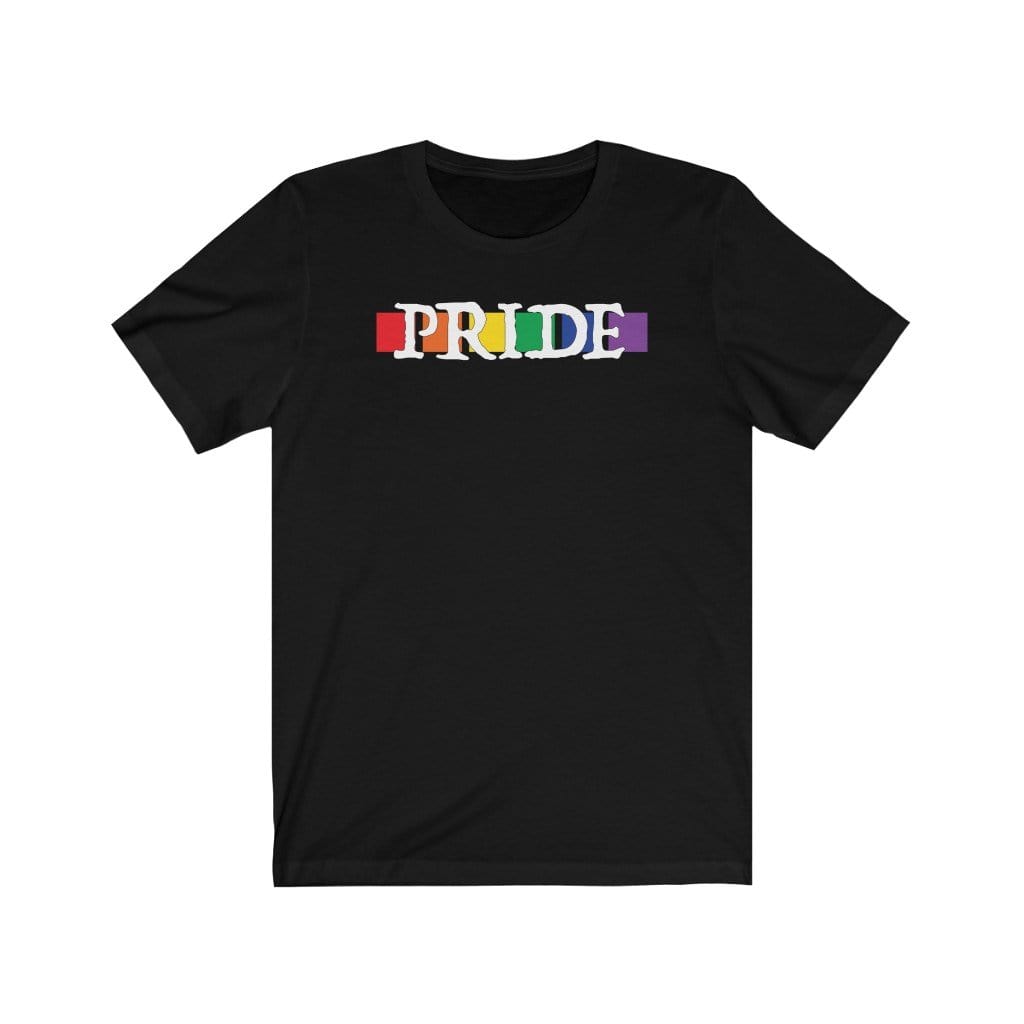 T-Shirt Black / XS Pride Cube Design T-shirt INVI-Expressionwear