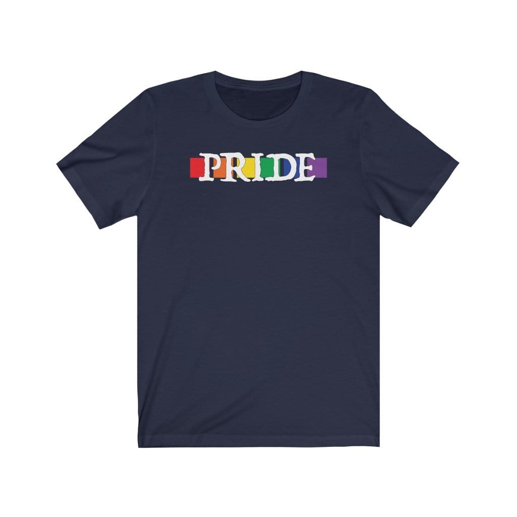 T-Shirt Navy / L Pride Cube Design T-shirt INVI-Expressionwear