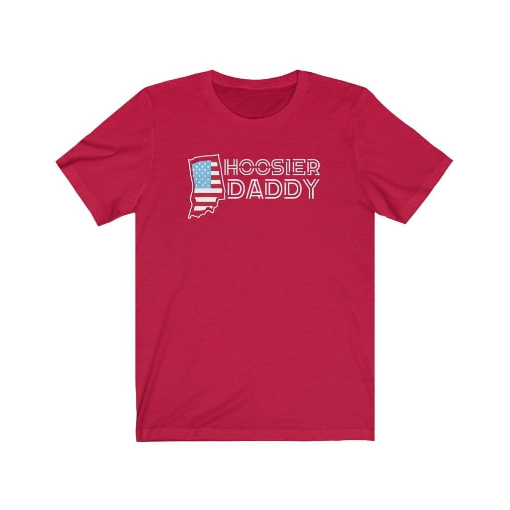 T-Shirt Red / S Hoosier Daddy - Indiana T-shirt INVI-Expressionwear
