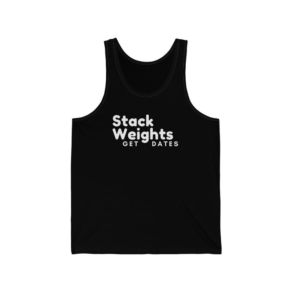 Tank Top Black / XS Stack Weights Get Dates Tank Top INVI-Expressionwear