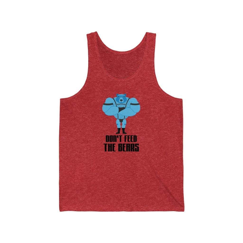 Tank Top Red TriBlend / L Don't Feed the Bears Tank Top INVI-Expressionwear