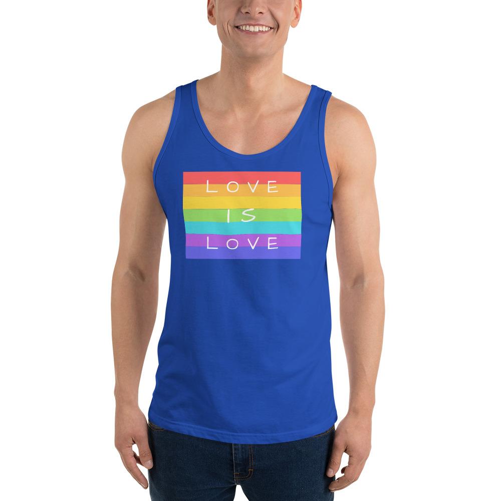 True Royal / XS Love is Love Men's Tank Top INVI-Expressionwear