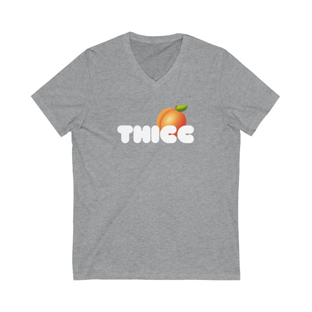 V-neck Athletic Heather / S NEW THICC V-Neck Tee INVI-Expressionwear