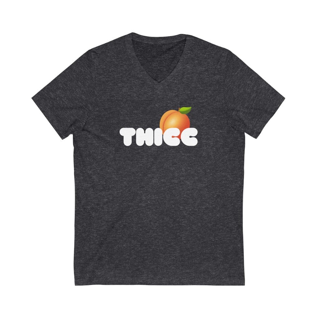 V-neck Dark Grey Heather / S NEW THICC V-Neck Tee INVI-Expressionwear