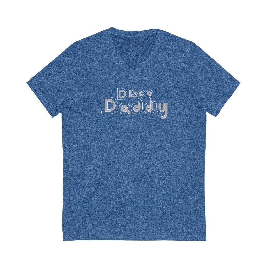 V-neck Heather True Royal / XS Disco Daddy V-Neck Tee INVI-Expressionwear