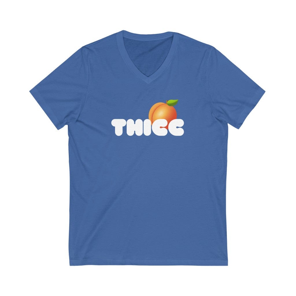 V-neck True Royal / S NEW THICC V-Neck Tee INVI-Expressionwear